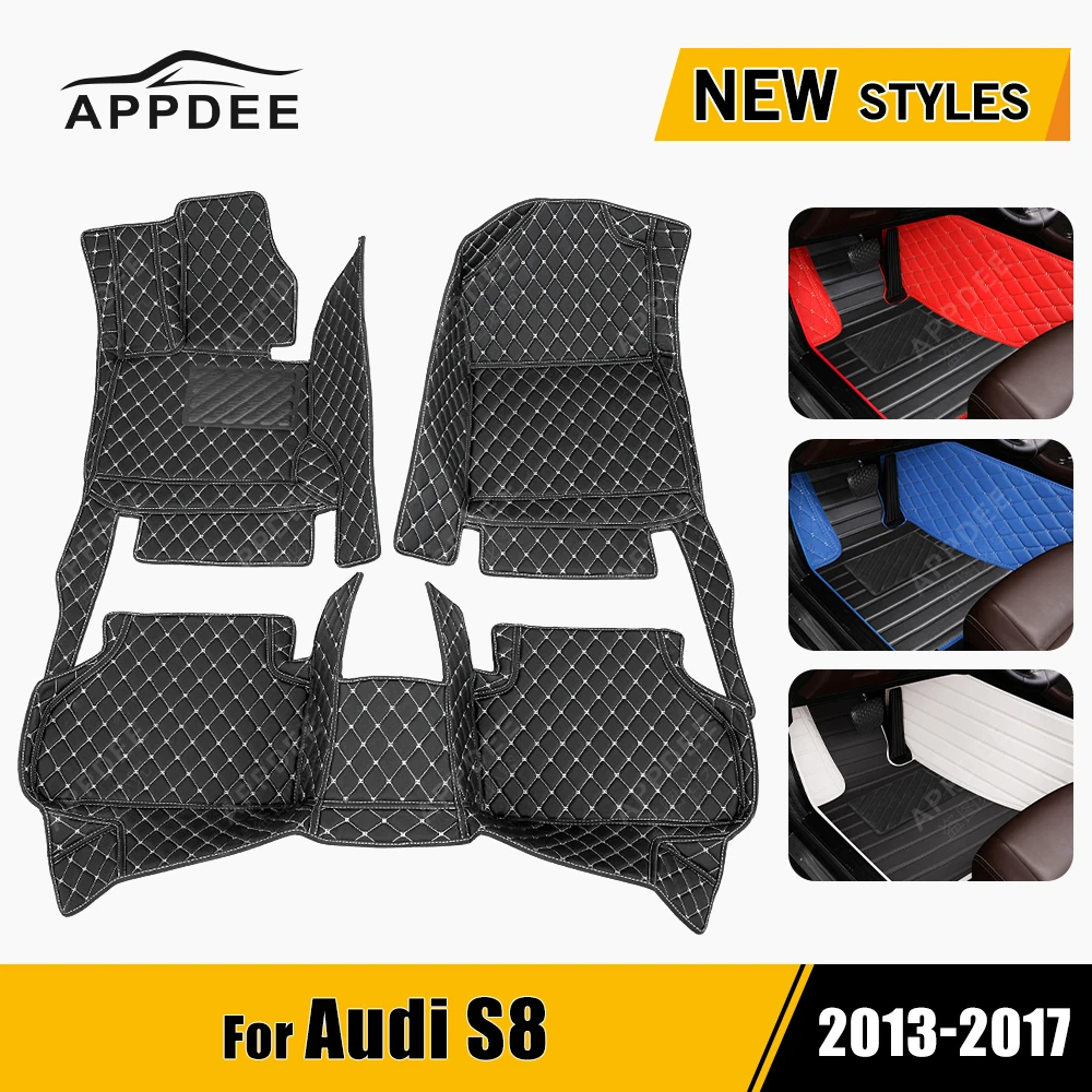 

Автомобильные коврики для Audi S8 2013 2014 2015 2016 2017, индивидуальные автомобильные подкладки для ног, аксессуары для интерьера