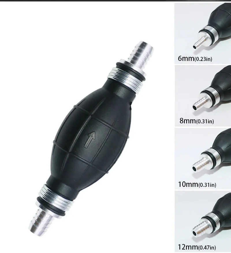 Hand-Kraftstoffpumpe, Auto-Kraftstofftank-Sauger, Öltransfer-Kraftstoffpumpe, Benzin, Diesel, Flüssigkeit, manuelle Pumpe für Benzin, 6 mm/8 mm/10 mm/12 mm – Detail 2