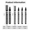1/3/5 pcs Set Chrome Pen Marker with 2mm Nib: Mirror-like Waterproof Ideal for Rock Ceramic Glass Paint Metallic Gold/Silver 4