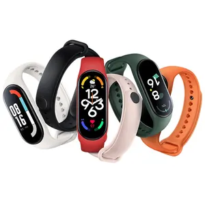 Ремешок силиконовый для Xiaomi Mi Band 7, браслет для смарт-часов Xiaomi Mi Band 4 5 6 7 NFC Correa Mi Band 6 5 4 3