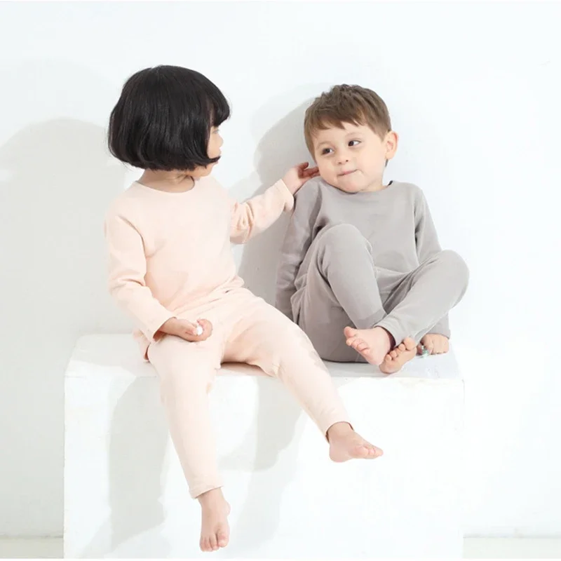 Winter Newborn Baby Girl Boy Clothes Set Thickened Long Sleeves Top + Pants Costume Plush Thick Spring and Autumn Costume Suit