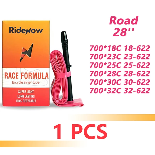 RideNow Tubo interior ultraligero para bicicleta 700 x 18 25 28 , neumático de Material TPU para