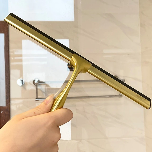 Stainless Steel Shower Squeegee for Shower Doors with Hooks Household  Bathroom Window Mirror Glass Cleaning Tool for Home - AliExpress