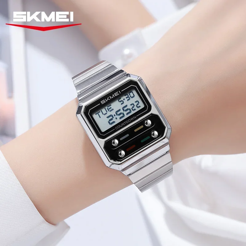 Luxury Waterproof Shockproof Mens Wristwatches Countdown Stainless Steel Digital Watch For Men Relojes Para Hombre_voghion.com