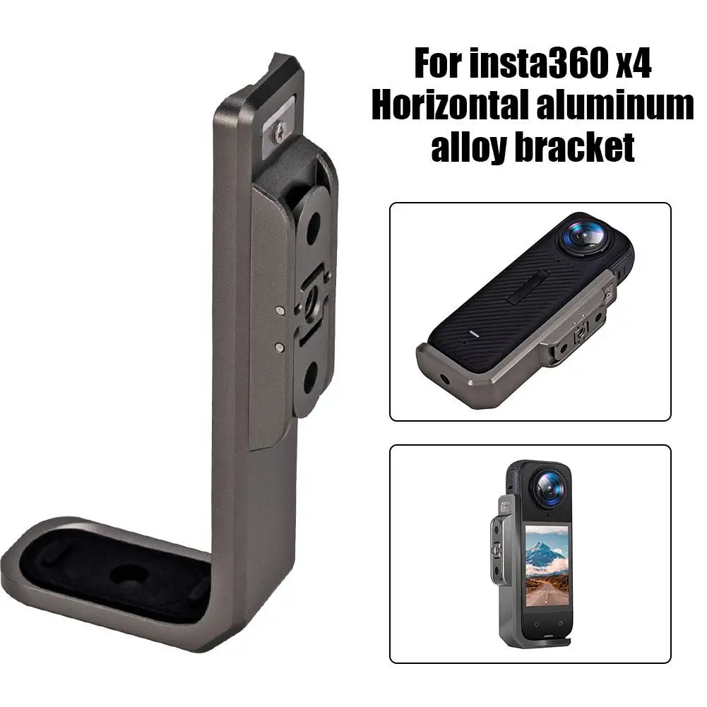 

Horizontal Aluminum Alloy Bracket For insta360X4 hock-proof Drop-proof Lightweight Sports Camera Accessories P0P0