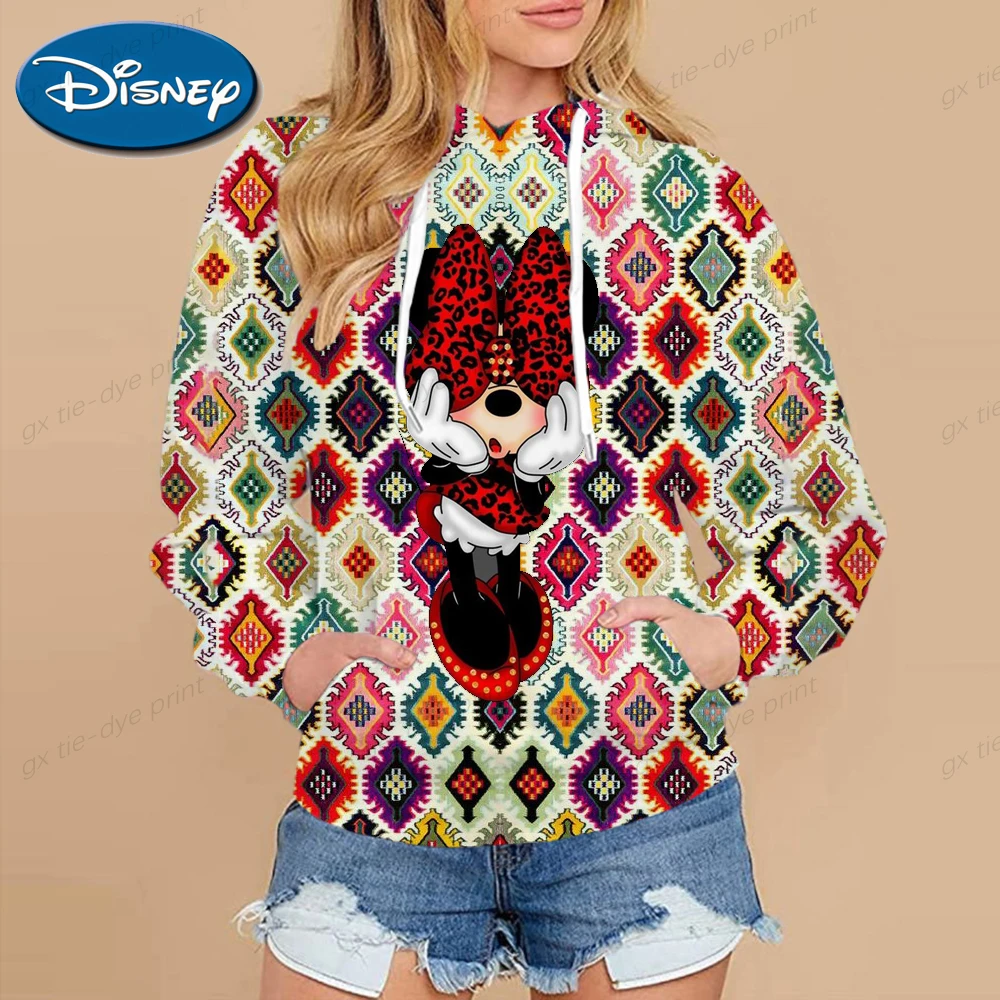 

Disney Mickey and Minnie 3D Printed Mickey Mouse Hoodie Men Ladies Kids Sweatshirts Casual Sweatshirts Girls Kids Streetwear