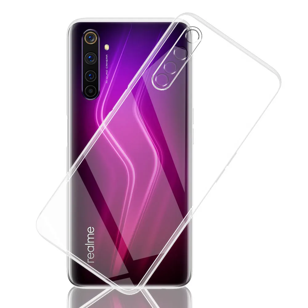 Per Realme 6 Clear Case Cover Morbida In Silicone Per Realme 6S Custodia Per Telefono Per Realme 6 Pro Clear Ultra Thin Bumper Coque