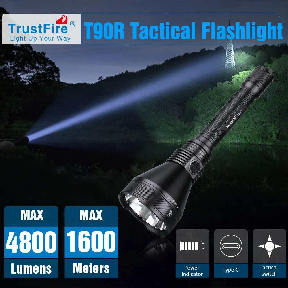 Rechargeable Tactical LED Flashlight for Outdoor Hunting