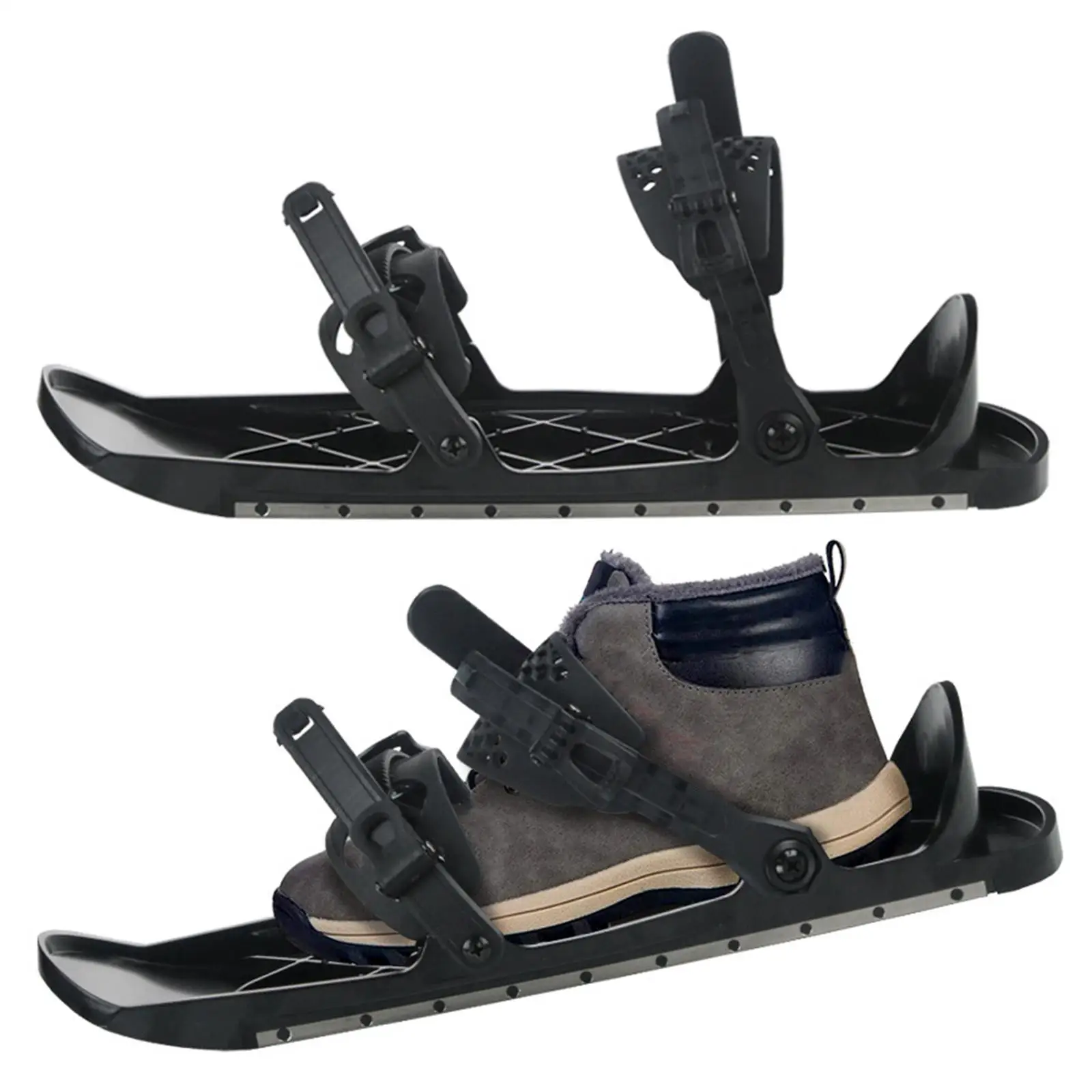 

Outdoor Snowblades Skis Shoes Durable for Sledding Hill Backyard Snow Parks