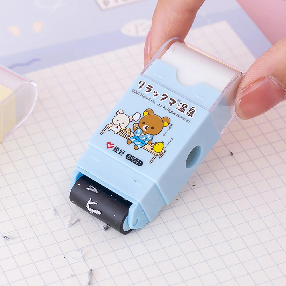 3 In 1 Eraser Pencil Sharpener Student Exam Wipe Clean Creative Cartoon Learning Stationery Mini Cute Office School Supplies