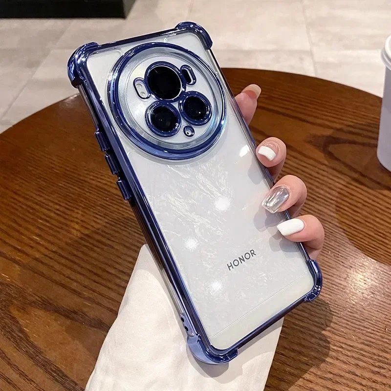 Four Corners Anti-Shock Silicone Case with Lens Protection and Plating Finish