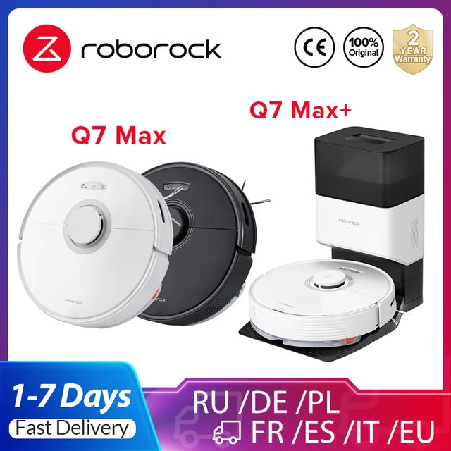 Roborock® Q7 Max+ Robot Vacuum Cleaner with Auto-Empty Dock Pure