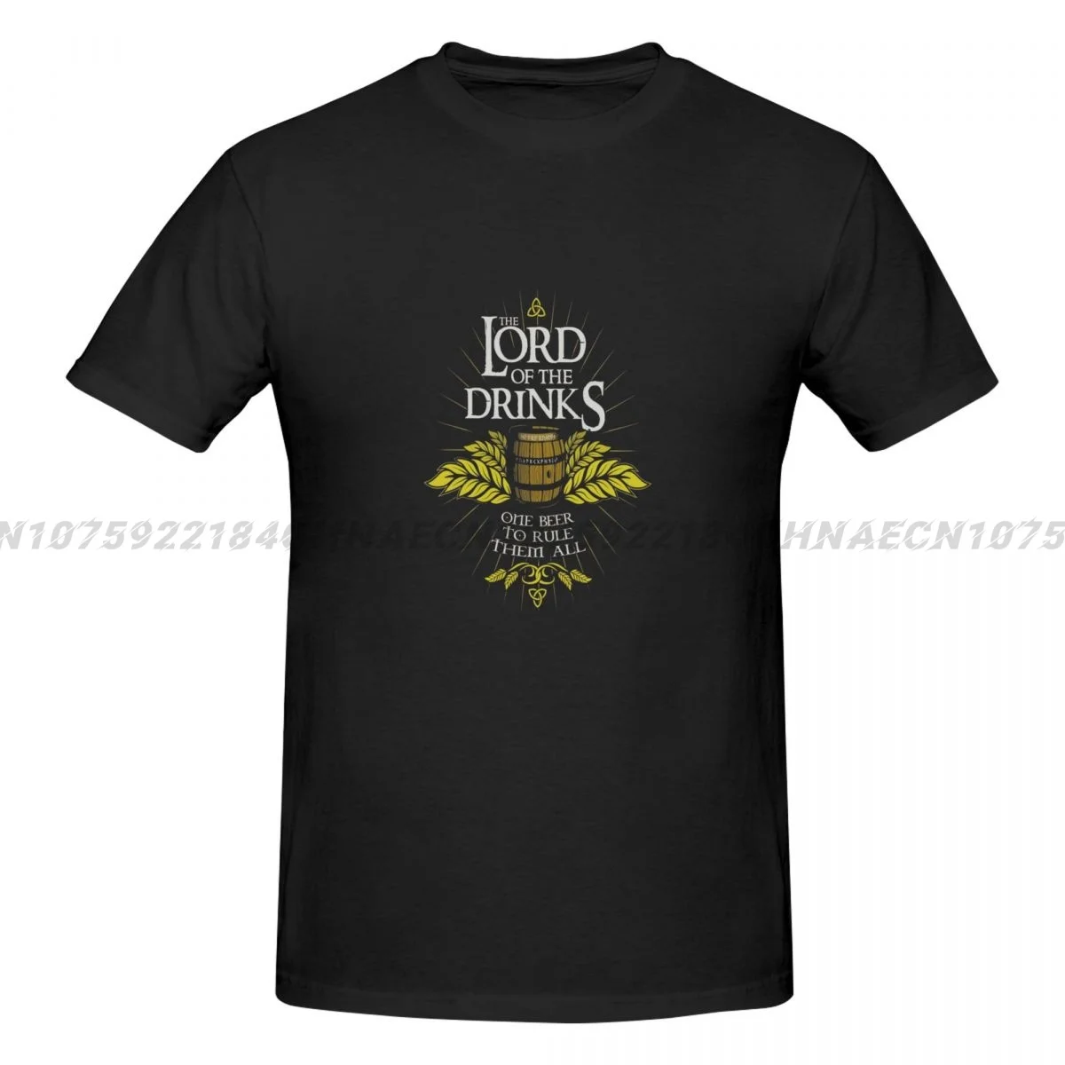 

Мужские футболки винтажная Camiseta One пиво чтобы править их все De Rafaelgafa Властелин напитков забавная футболка Оверсайз Футболки Prin