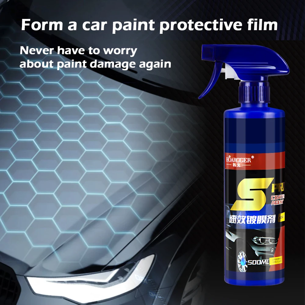 500ml 3 In 1 Car Ceramic Coating Spray Quick Nano-coating Paint Repair  Spray Wax Automotive Hydrophobic Polish Paint Cleaner - AliExpress