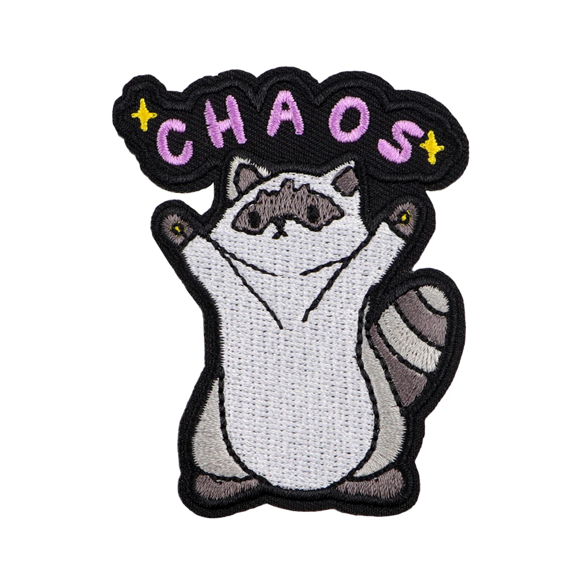 Bonito guaxinim bordado remendo dos desenhos animados ferro em remendos para roupas remendos termoadesivos em roupas diy costurar emblemas