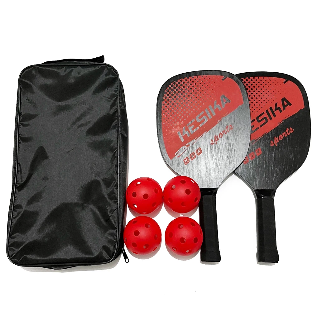 Pickleball Paddles Set Pickle Paddles Rackets Set Pickleball Balls Carrying Bag Men Women 4 Pickleballs Racquet Bag