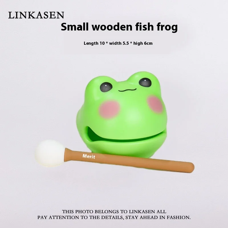 Knocking Toy Small Wooden Fish Healing Emotional Decompression Doll That Can'T Break Abs Desktop Ornament Children'S Day Gift