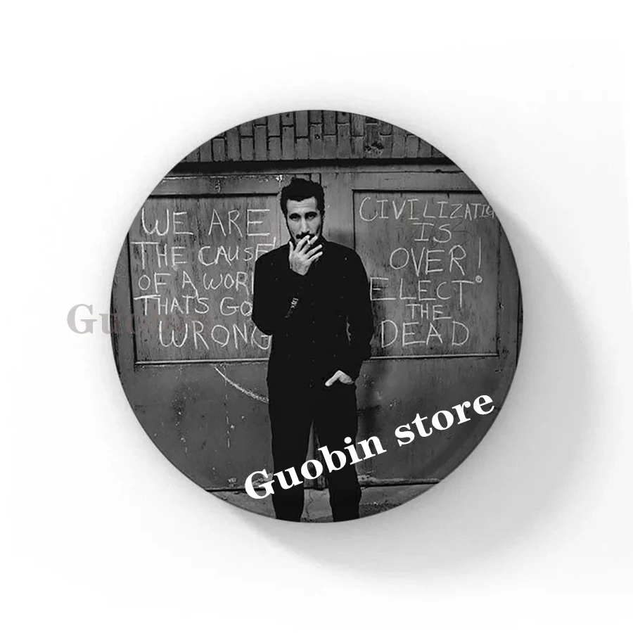 New Heavy Metal Band System of A Down Soft Button Pin Rock Band