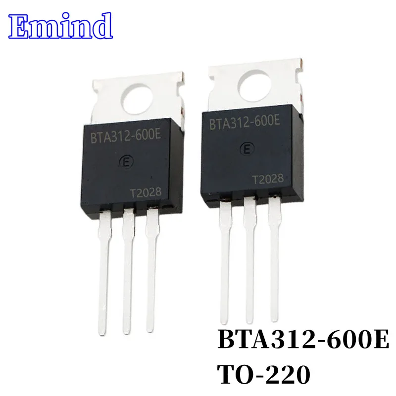 

5Pcs BTA312-600E BTA312 Thyristor TO-220 12A/600V DIP Triac Large Chip