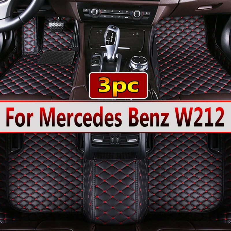 CustomMadeLeatherCarFloorMatsForMercedesBenzW21220092010