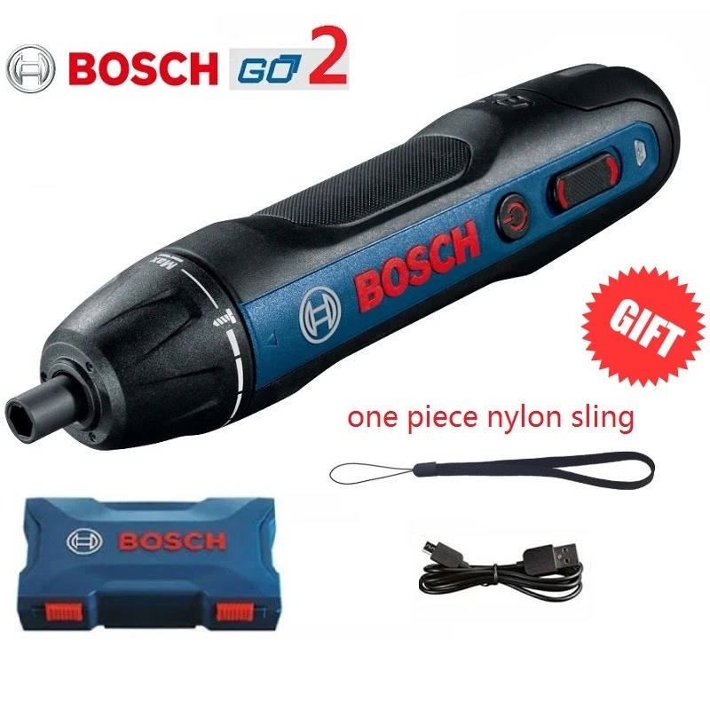Original Bosch Go2 Electric Screwdriver Cordless Set USB Rechargeable Automatic Electric