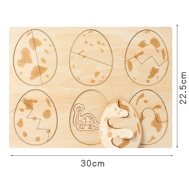 Montessori Dinosaur Mushroom Wooden Puzzles Life Cycle Toy Plant Growth Cycle Science Teaching Aids Learning Education Toys Gift 6