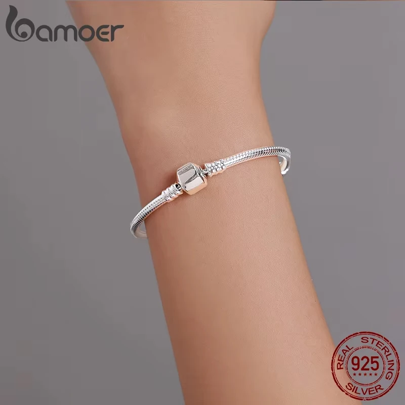 Snap Clasp Sterling Silver Bracelet (Retired) - OHM Thailand