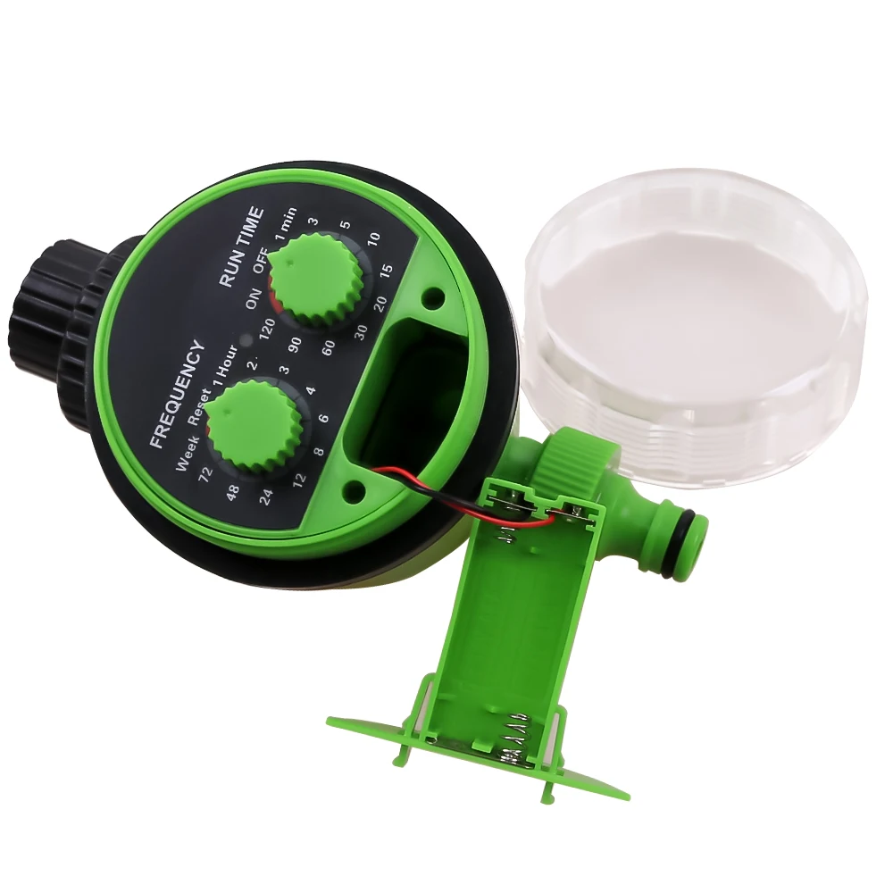 Garden Watering Timer 0 Water  Pressure Ball Valve Irrigation Controller Home Garden Automatic Watering Electronic Green - 5