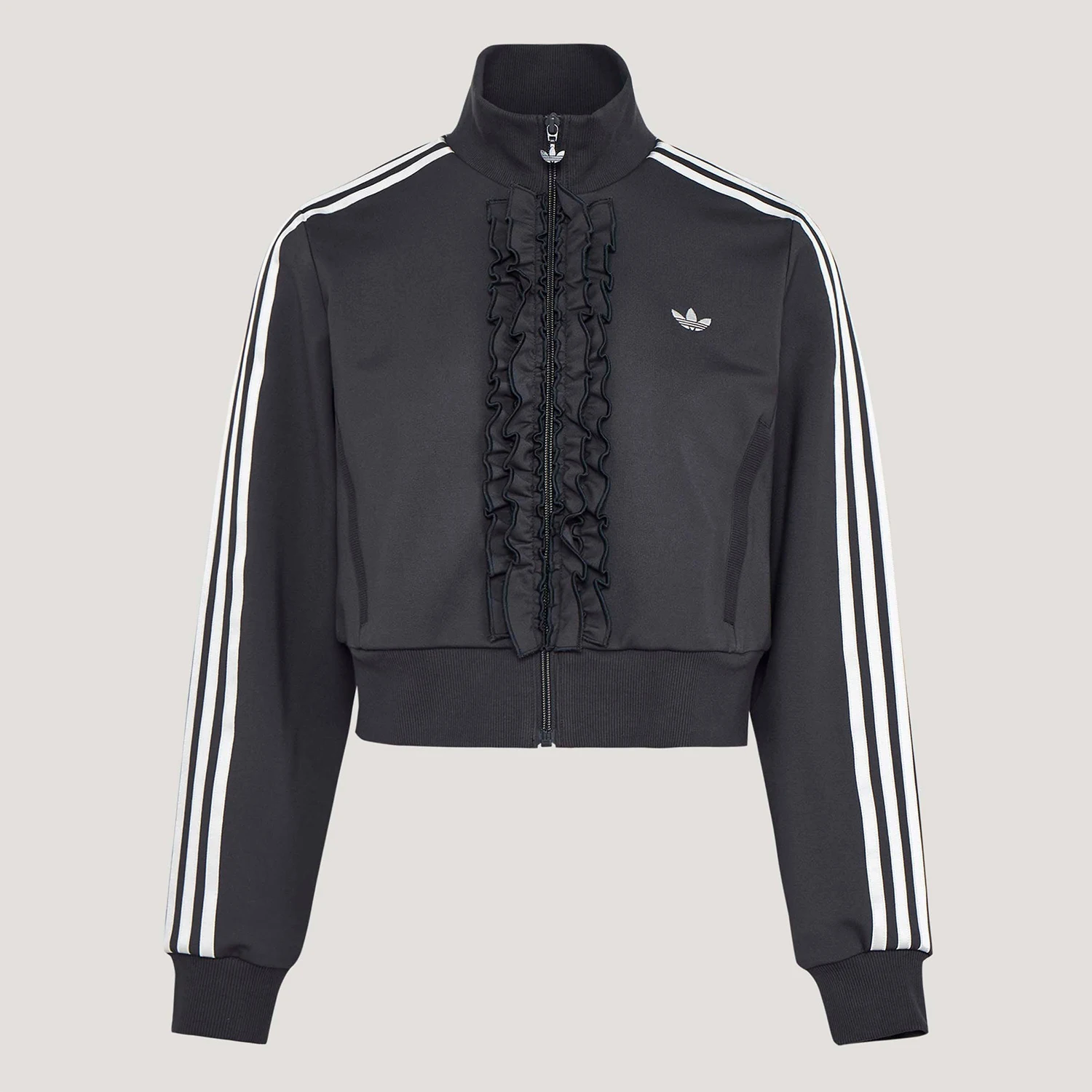 Veste élégante en tricot à bordure feuille de lotus Adidas Authentic Three Leaves pour femme KU9387 1 Veste élégante en tricot à bordure feuille de lotus Adidas Authentic Three Leaves pour femme KU9387 1