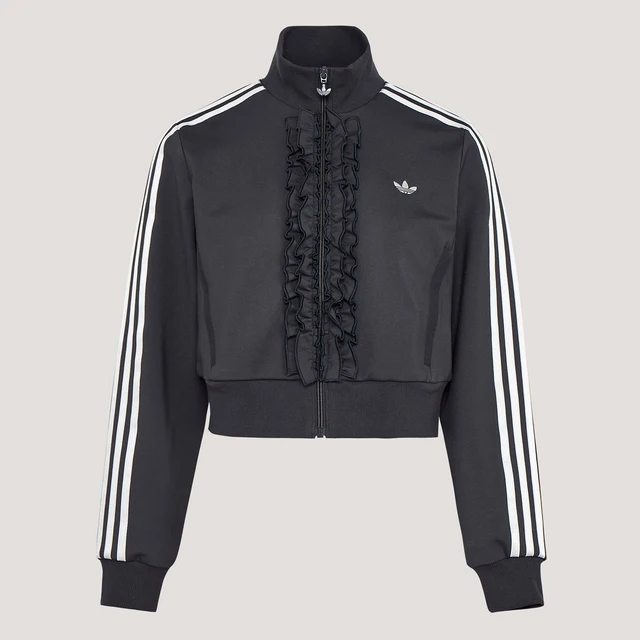 Veste élégante en tricot à bordure feuille de lotus Adidas Authentic Three Leaves pour femme KU9387 1