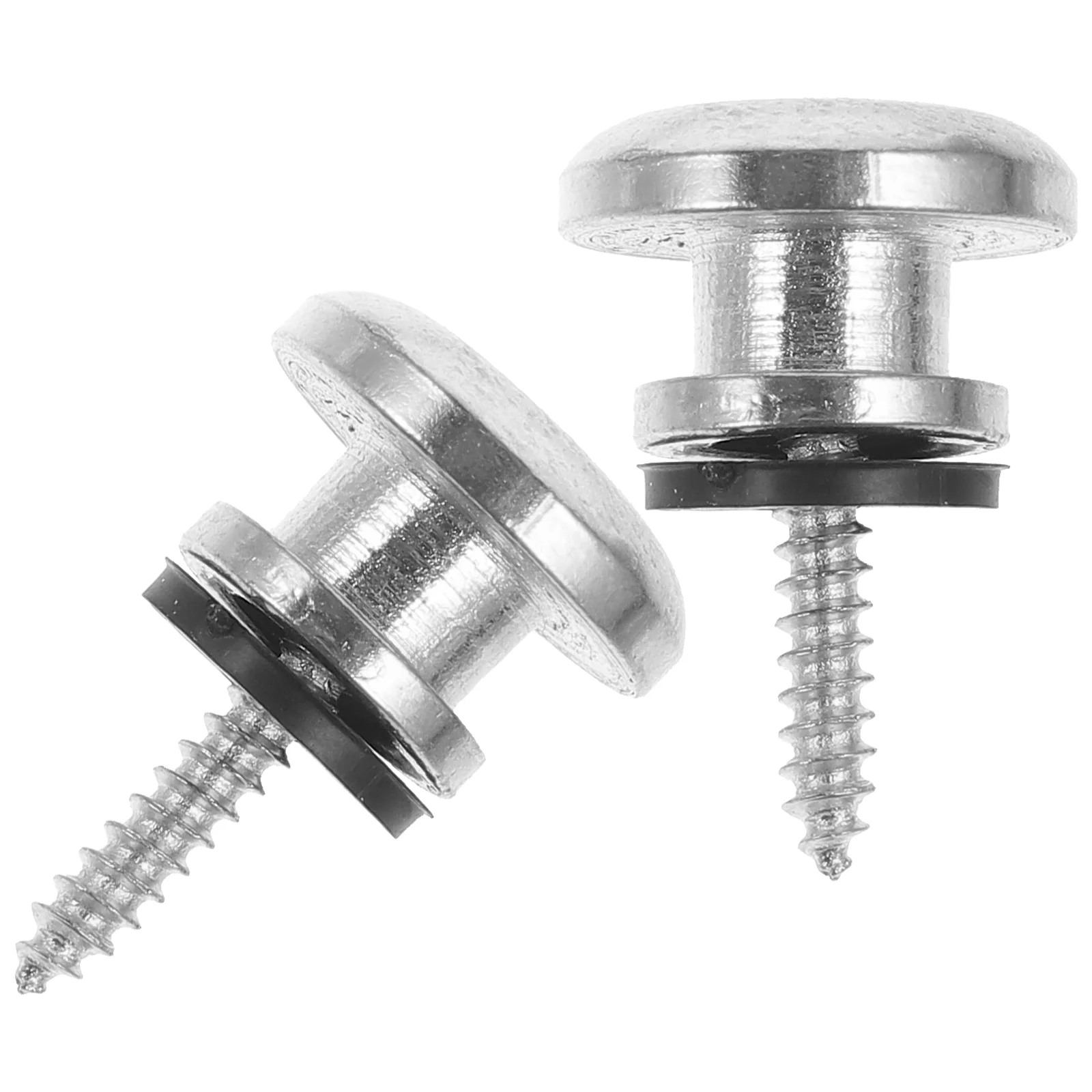 

2 Pcs Guitar Strap Button Repair Pin Electric Buttons Locks Metal Retainer Buckle Quick Release System Zinc Alloy Pegs