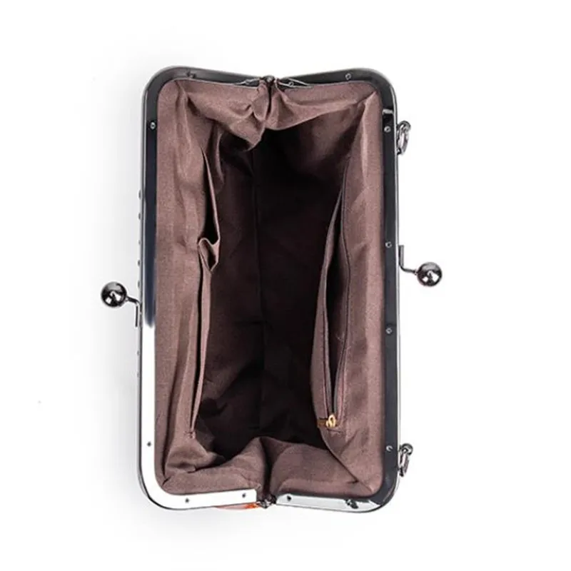 Classic Retro Design Women's Crossbody Bags for Women Leather Handbag Shoulder Bag with Clip, Fashion Thickened Vintage Tote Bag