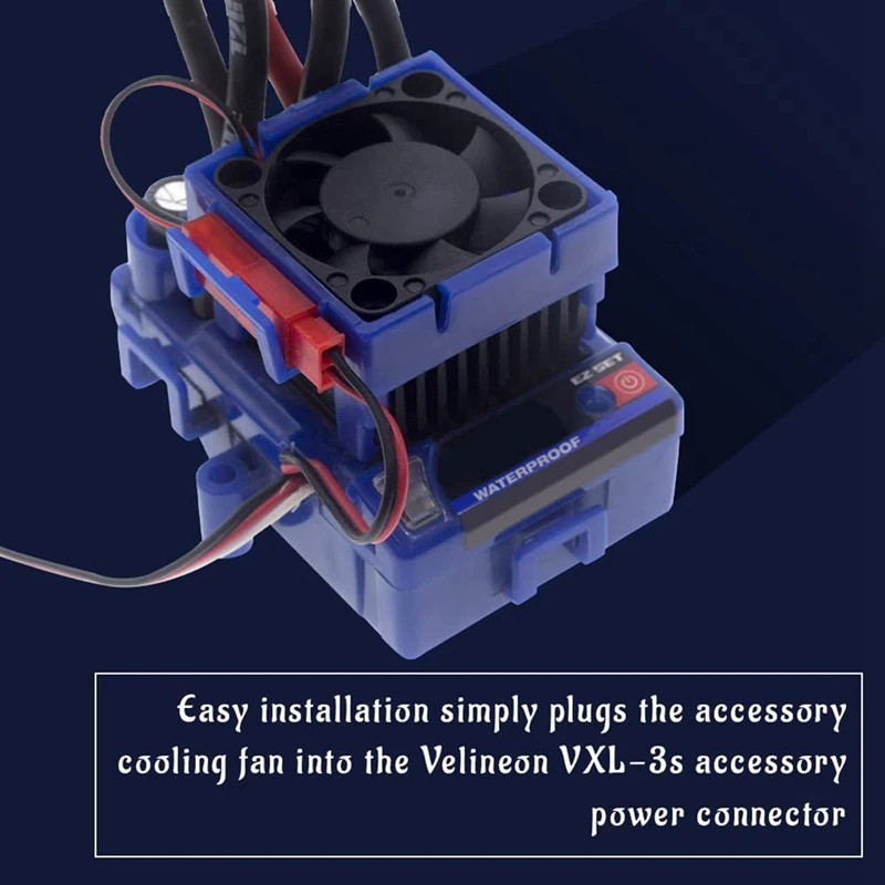 2Pc VXL-3S Velineon ESC VXL-3 VXL 3S Heat Sink Cooling Fan For Traxxas Bandit Rustler Stampede Slash 2WD / 4X4 VXL Parts 6