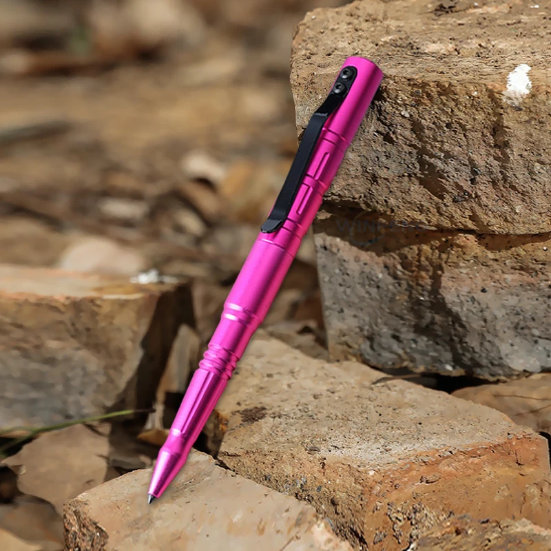 Aviation Aluminum Tactical Pen - Emergency Glass Breaker & Self-Defense Tool with Pocket Clip for EDC, Office & Student Use