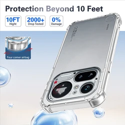 Air Cushion Shockproof Silicone TPU Back Cover for Nothing Phone 4a Pro