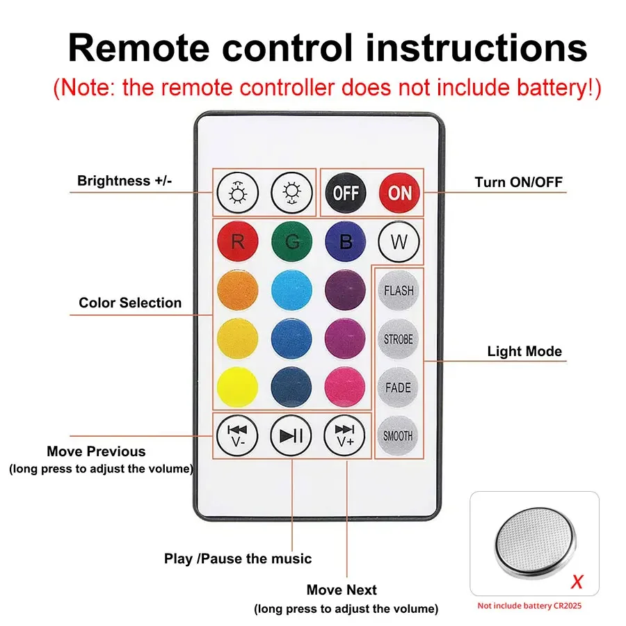 AC 85-265V E27 LED12W Light Bulb RGB Multi-colour Change Bluetooth Speaker Music Playback Function Bedroom Party Decoration