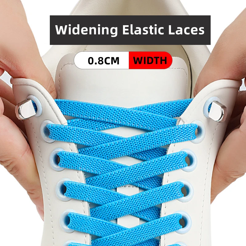 Rubber Laces Sneakers Shoelaces Elastic Rubber Sneakers Shoelaces