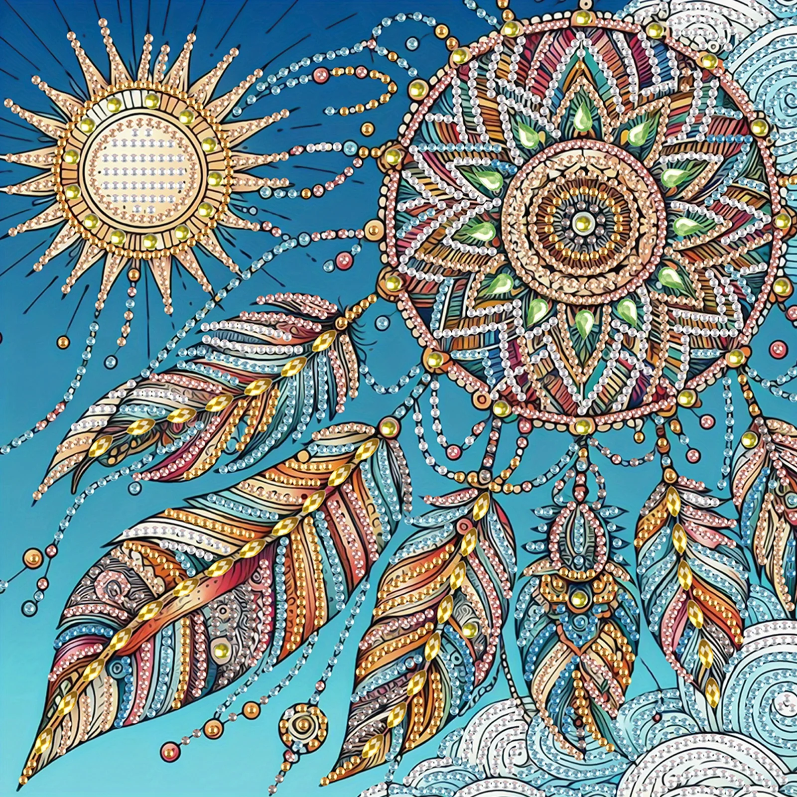 DIY Dreamcatcher Net 5D Special Shape Diamond Art Kits for Beginners Diamond Art Painting Kits for Home Wall Decoration Gift
