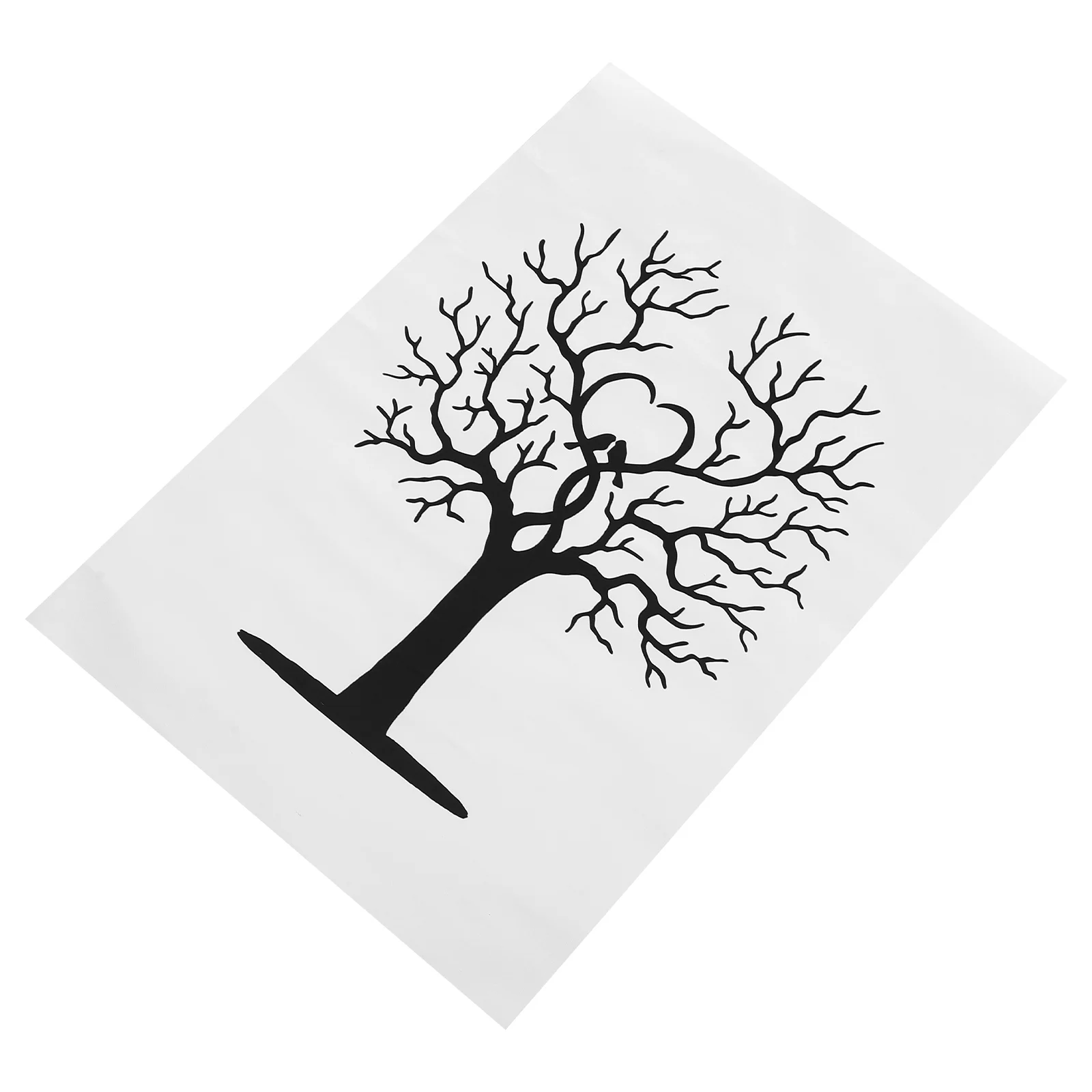40 X Fingerprint Tree for Baby Shower Wedding Guest Book Fingerprints Signing Canvas European Style