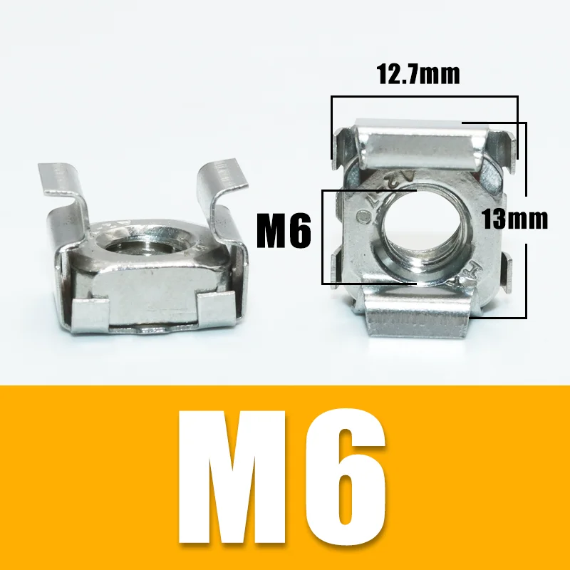 Durable Stainless Steel Rack Mount Fastener Set - M6*16 for Network and Server Equipment