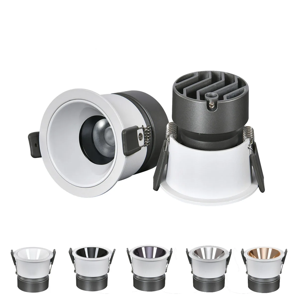 LED Downlight Dimmable Led Downlight COB Ceiling Spot Light 7W 9W 12W 15W Ceiling Recessed Indoor Lighting AC85-265V