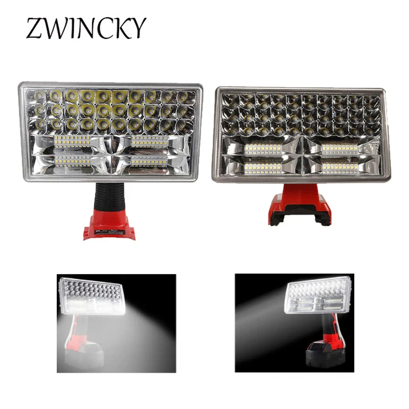 

3/9 светодиодный 40 Вт светильник для Milwaukee M & 18 18 в, литий-ионная батарея, портативная светодиодная лампа, фонасветильник, светильник высокого качества