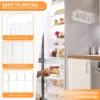 Acrylic Week Label Dispenser for Labels Stickers Tape Wall Mount Transparent 7 Slot Label Dispenser for Home School Office 4