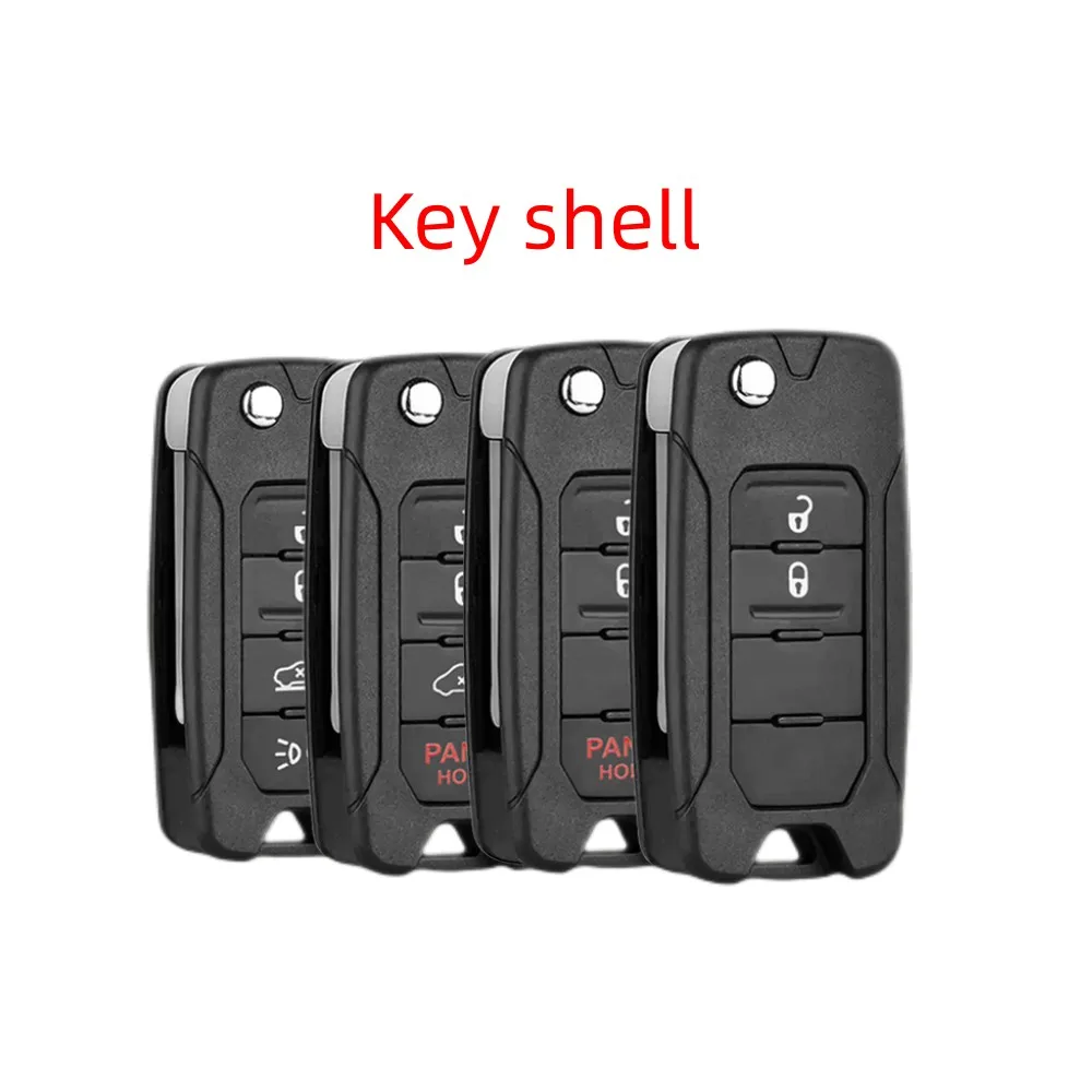 keychannel 2/3/4 Buttons Car Key Shell Flip Remote Case For JEEP Renegade 2016-2018 Flip Remote Replacement Shell With SIP22 Key keychannel 1pcs 2 buttons car key shell remote case cover with ne72 key blade for peugeot 206 replacement remote case