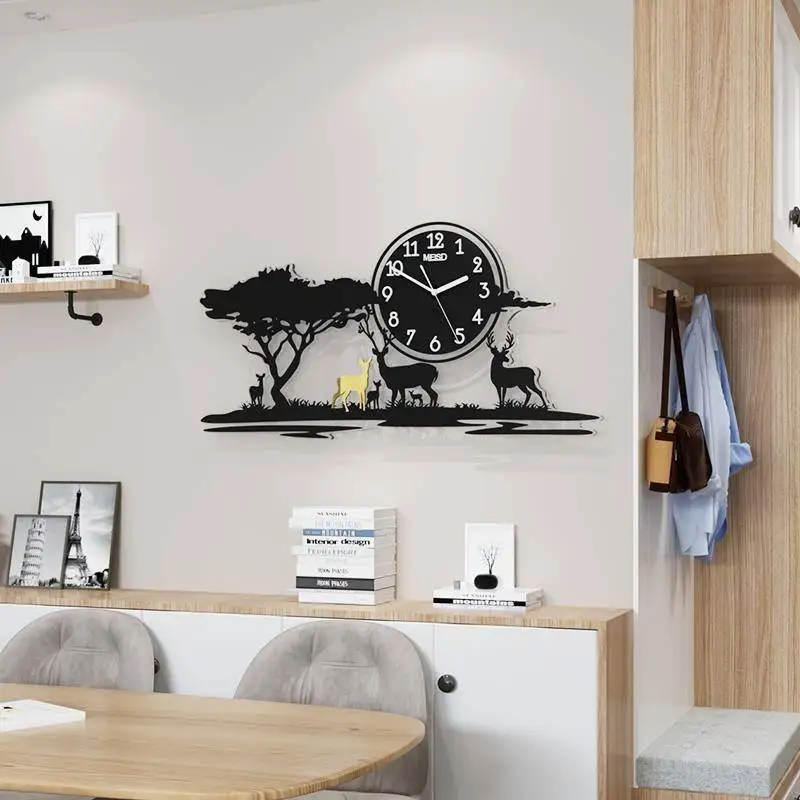 Silent Stylish Large Watch Wall Home Design Creative Decorative Watch