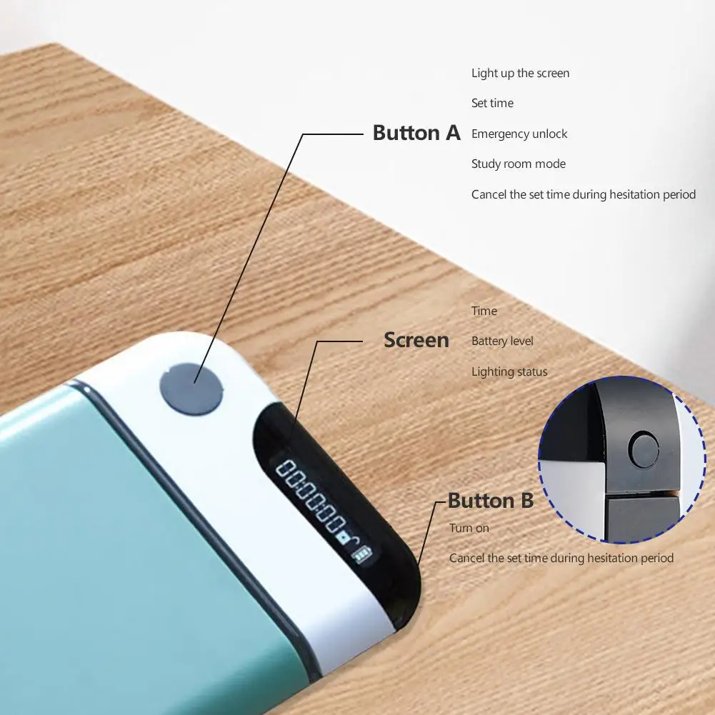 Digital Timer-Controlled Phone Lock Box for Enhanced Focus and Self-Discipline