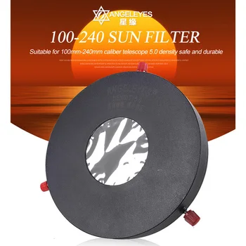 Angeleyes Adjustable 100-240mm Diameter Telescope solar filter Baader Filter Astronomical Telescope Accessories 5.0 density