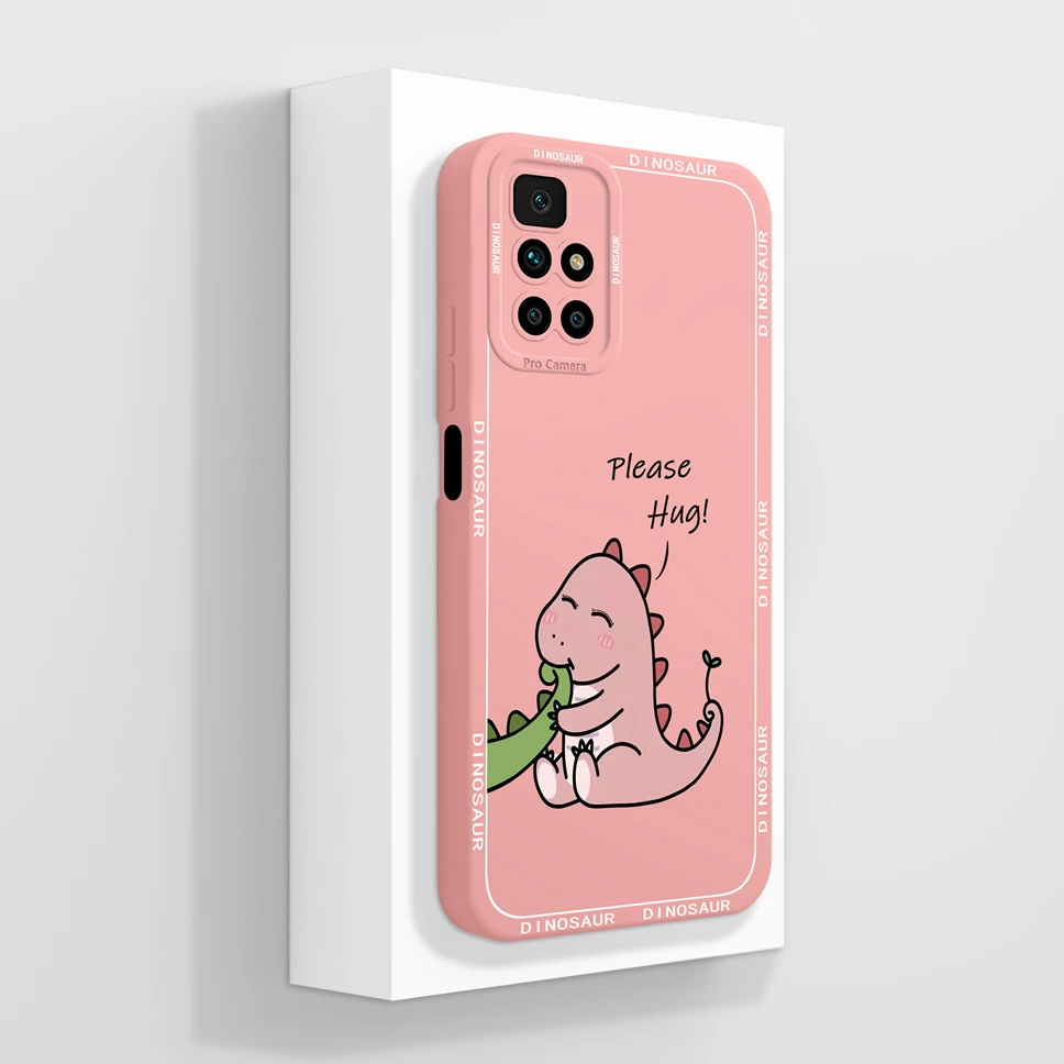 Cute Healing Pattern Slim Silicone Phone Case - Premium Protection Back Cover