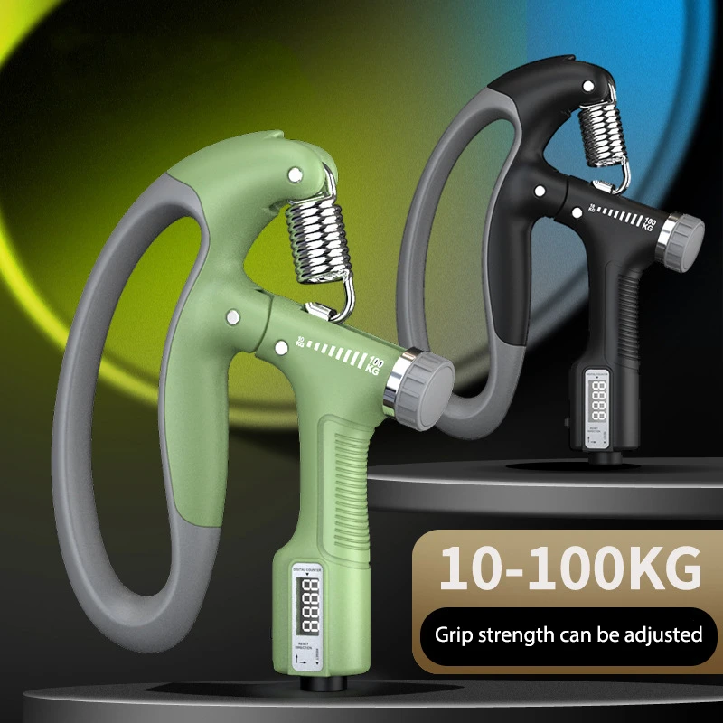 Gym Hand Grip Strengthener Spring Grip 10 100KG Adjustable Countable