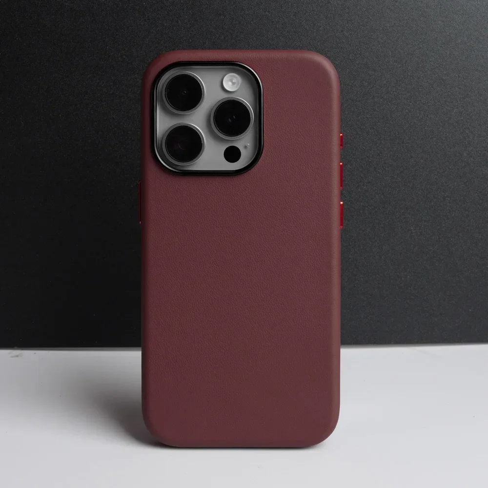 YMW Italian Nappa Case for iPhone 15 14 13 Pro Max Magnetic